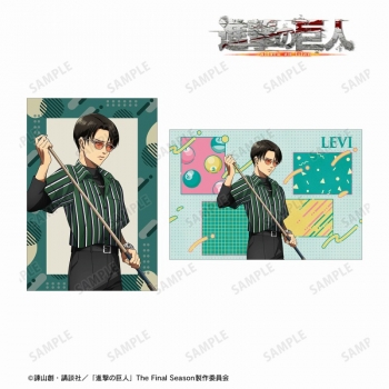 グッズ-ポストカード】進撃の巨人 描き下ろし リヴァイ レトロ風 