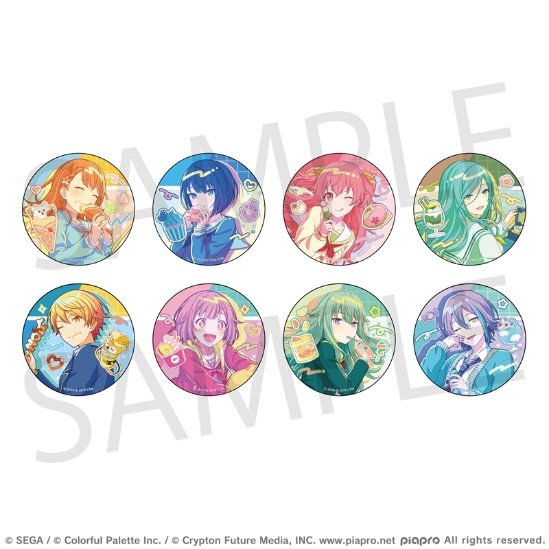 【グッズ-バッチ】プロジェクトセカイ カラフルステージ! feat. 初音ミク Anniversary/Birthdayイラスト2023-2024 グリッター缶バッジコレクション C