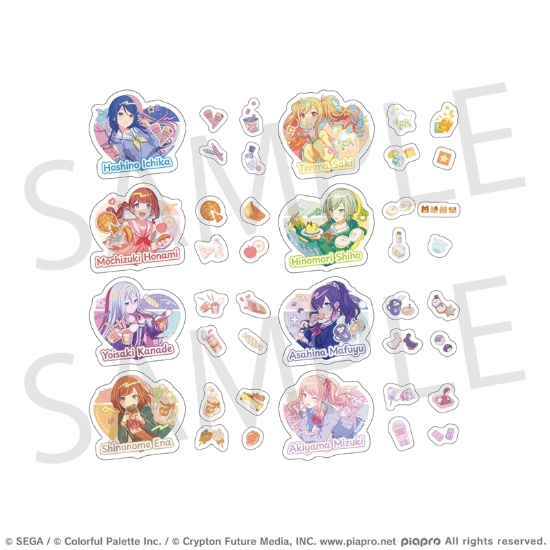 【グッズ-ステッカー】プロジェクトセカイ カラフルステージ! feat. 初音ミク Anniversary/Birthdayイラスト2023-2024 ダイカットステッカーコレクション B