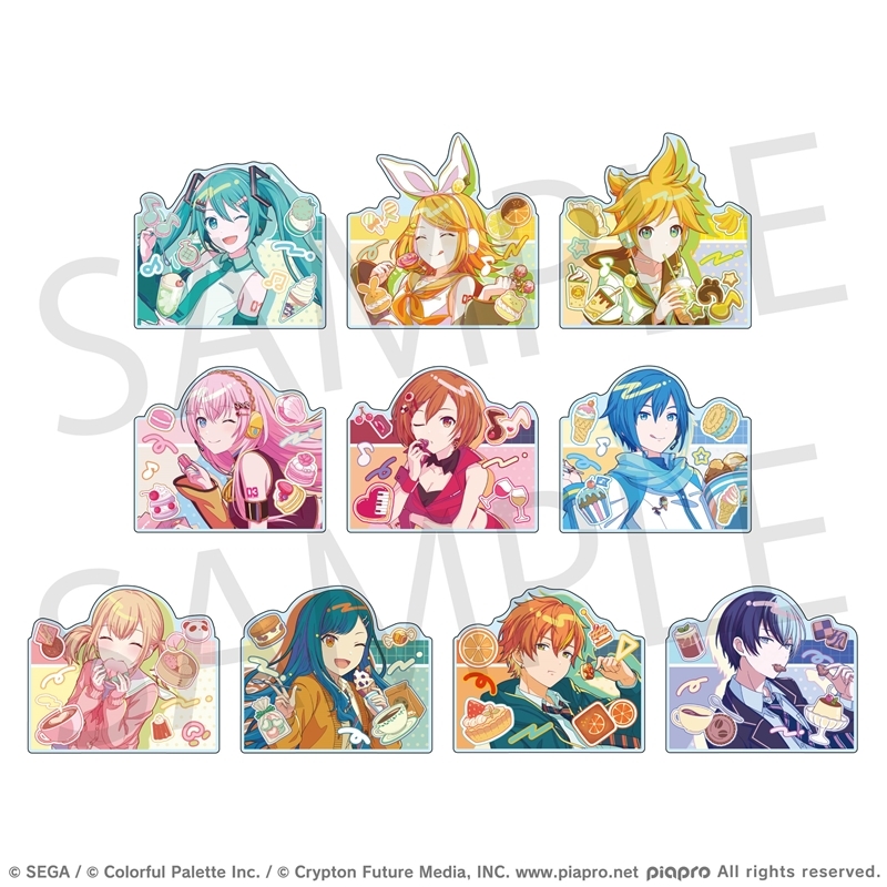 【グッズ-バッチ】プロジェクトセカイ カラフルステージ! feat. 初音ミク Anniversary/Birthdayイラスト2023-2024 アクリルバッジコレクション A