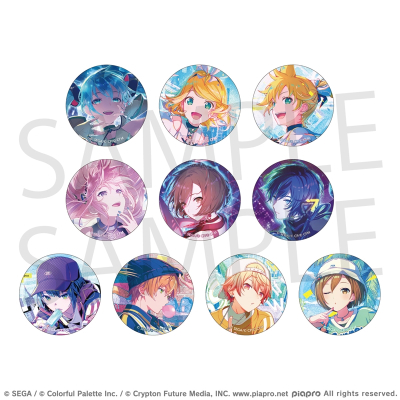 【グッズ-バッチ】プロジェクトセカイ カラフルステージ! feat. 初音ミク グリッター缶バッジ イベントイラストコレクション vol.46 C