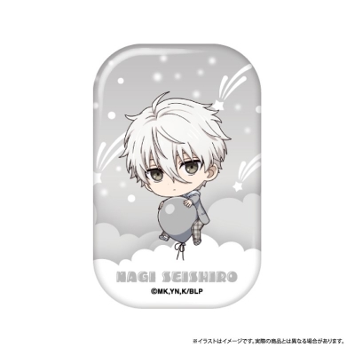 【グッズ-バッチ】ブルーロック 長方形缶バッジ 凪 誠士郎(ミニキャラ)(風船)|ブルーロック