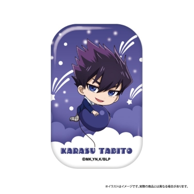 【グッズ-バッチ】ブルーロック 長方形缶バッジ 烏 旅人(ミニキャラ)(風船)|ブルーロック