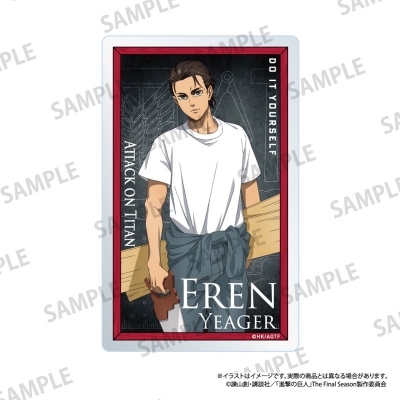 【グッズ-カード】進撃の巨人 アクリルカード エレン・イェーガー(DIY)