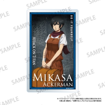 【グッズ-カード】進撃の巨人 アクリルカード ミカサ・アッカーマン(DIY)