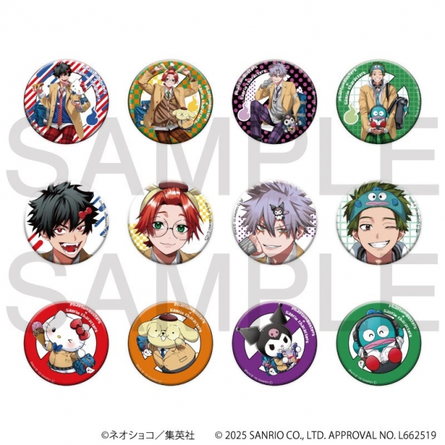 【グッズ-バッチ】Phantom Busters × Sanrio characters 等身缶バッジ