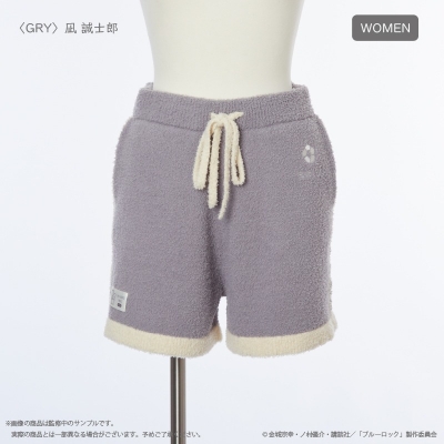 【グッズ-ルームウェア】ブルーロック ルームウェアショートパンツ (レディース) GRY 凪 誠士郎