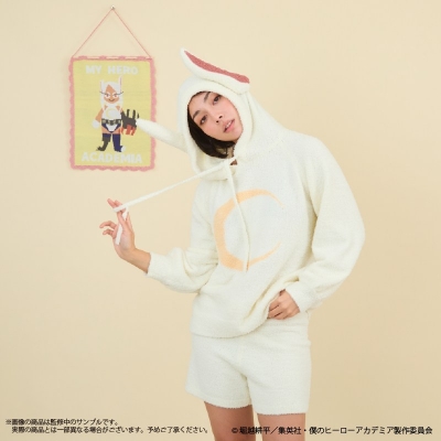 【グッズ-ルームウェア】アニメ『僕のヒーローアカデミア』 ミルコの耳付きパーカー (ユニセックス)