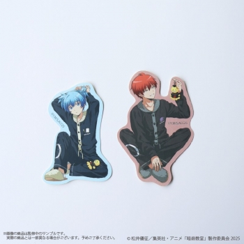 グッズ-ステッカー】アニメ『暗殺教室』 〈潮田渚、赤羽業〉ステッカー 