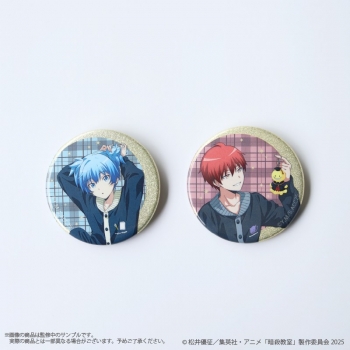 グッズ-バッチ】アニメ『暗殺教室』 〈潮田渚、赤羽業〉缶バッジ2個 