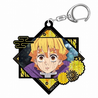 【グッズ-キーホルダー】鬼滅の刃 螺鈿風シリーズ Vol.3 アクリルキーホルダー 我妻善逸