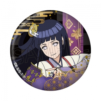 グッズ-バッチ】NARUTO-ナルト- 疾風伝 箔押し缶バッジ 忍武者 日向 