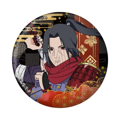 【グッズ-バッチ】NARUTO-ナルト- 疾風伝 箔押し缶バッジ 忍武者 うちはイタチ