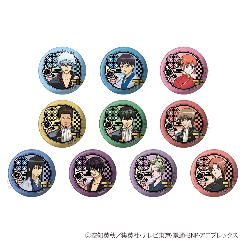 【グッズ-バッチ】銀魂 切り絵シリーズ 缶バッジ