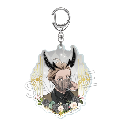 【グッズ-キーホルダー】桃源暗鬼 天使と悪魔 箔押しアクリルキーホルダー 皇后崎迅