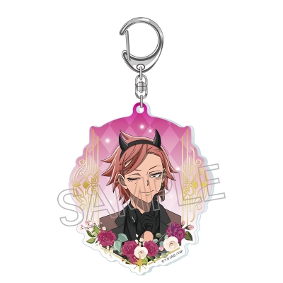 【グッズ-キーホルダー】桃源暗鬼 天使と悪魔 箔押しアクリルキーホルダー 花魁坂京夜