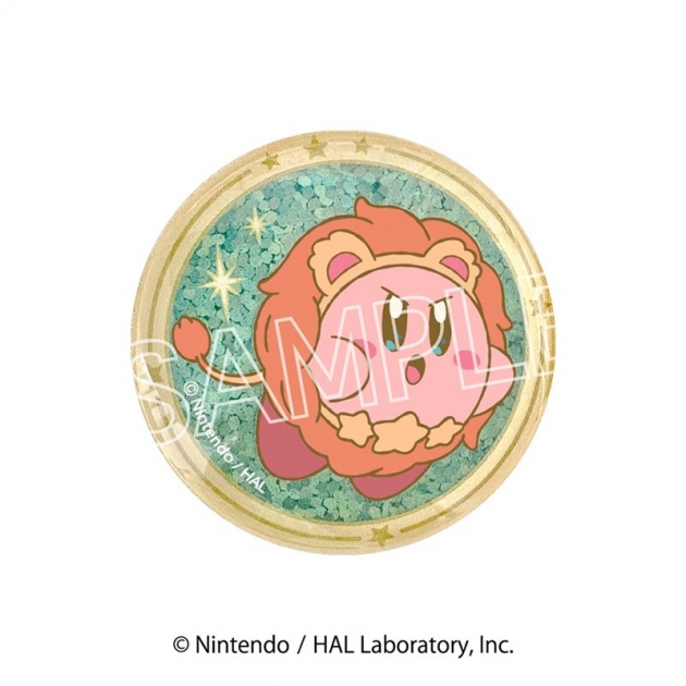 【グッズ-マグネット】星のカービィ KIRBY ホロスコープ・コレクション キラキラガラスマグネット E しし座