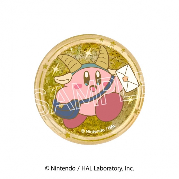 【グッズ-マグネット】星のカービィ KIRBY ホロスコープ・コレクション キラキラガラスマグネット J やぎ座
