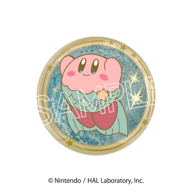 【グッズ-マグネット】星のカービィ KIRBY ホロスコープ・コレクション キラキラガラスマグネット L うお座