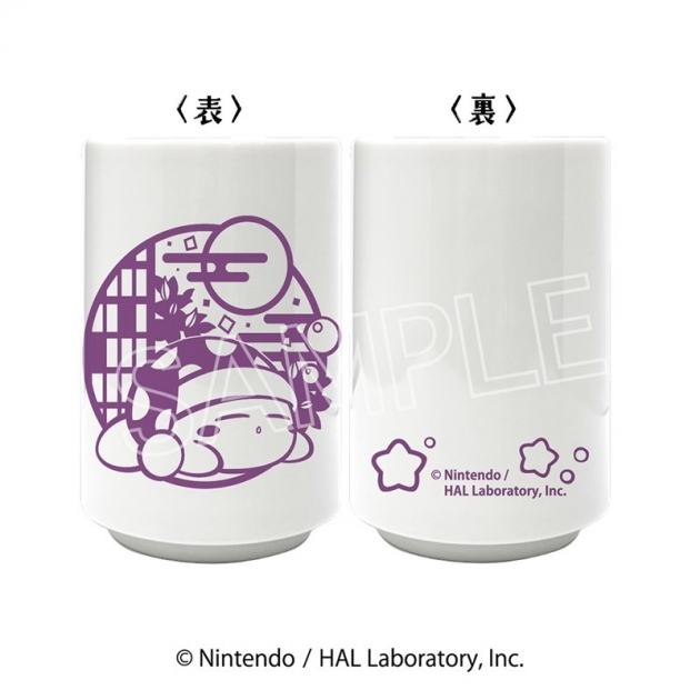 【グッズ-湯のみ】星のカービィ 切り絵シリーズ 湯のみ Bスリープ(紫)