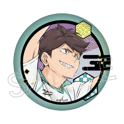 【グッズ-バッチ】ハイキュー!! 切り絵シリーズvol.6 和紙風缶バッジ