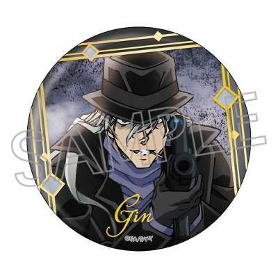 【グッズ-バッチ】名探偵コナン メタリック缶バッジ ジン