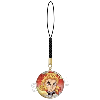 【グッズ-ストラップ】鬼滅の刃 ガラス根付 煉獄杏寿郎