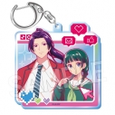 【グッズ-キーホルダー】薬屋のひとりごと ビビッドライン オーロラアクリルキーホルダー 猫猫&壬氏の画像