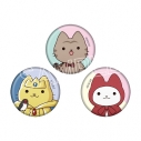 【グッズ-バッチ】うごく!ねこむかしばなし ミニ缶バッジセット Aセットの画像