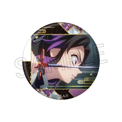 【グッズ-バッチ】鬼滅の刃 螺鈿風シリーズ 缶バッジ Vol.5 胡蝶しのぶ