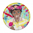 【グッズ-バッチ】ダンジョン飯 花冠 キラキラ缶バッジ カブルーの画像