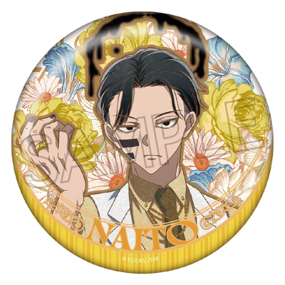 【グッズ-バッチ】桃源暗鬼 天使と悪魔 ヴィンテージシリーズ 缶バッジ 無陀野 無人