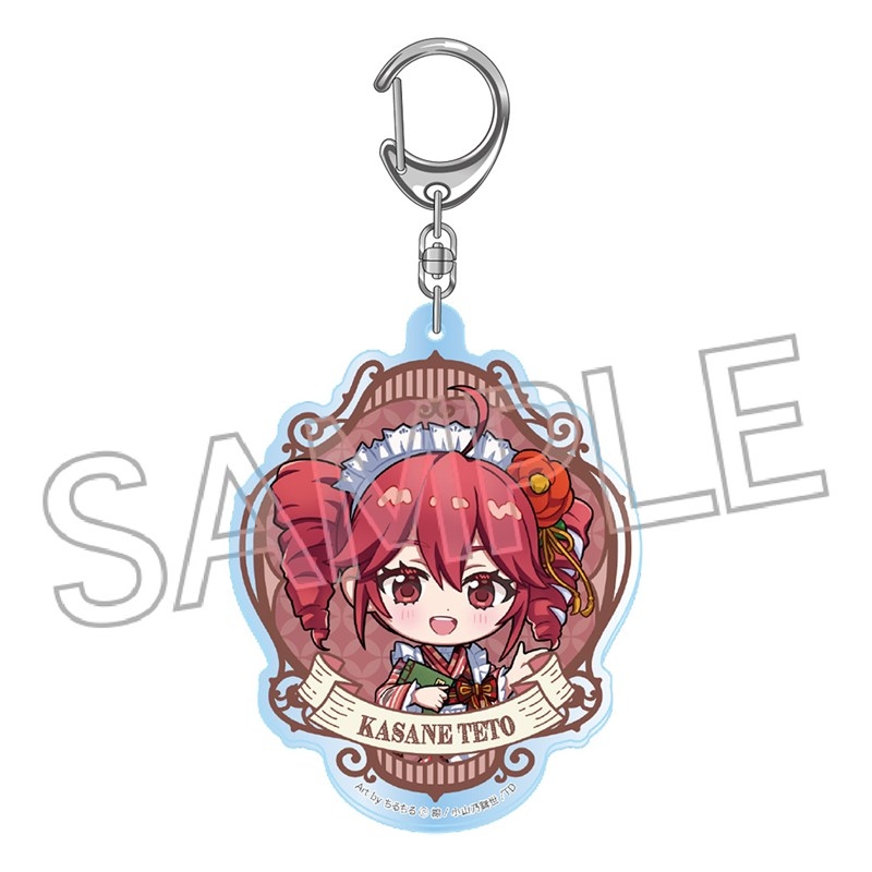【グッズ-キーホルダー】重音テト 和風モダンカフェ アクリルキーホルダー デフォルメA