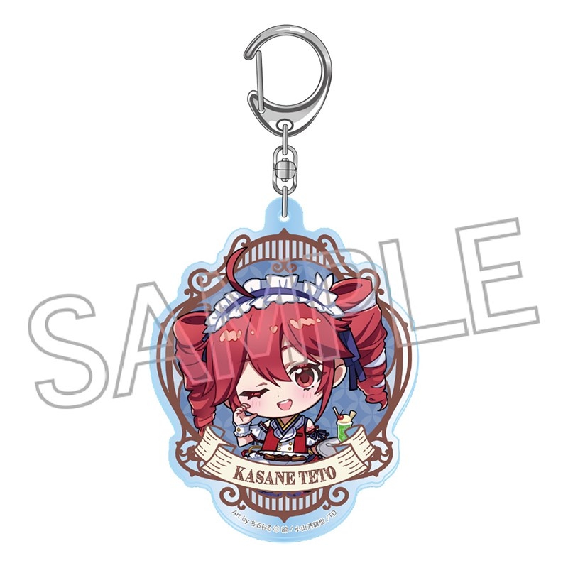 【グッズ-キーホルダー】重音テト 和風モダンカフェ アクリルキーホルダー デフォルメB