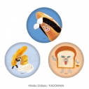 【グッズ-バッチ】パンどろぼう ミニ缶バッジセット パンどろぼう&なぞのフランスパンの画像