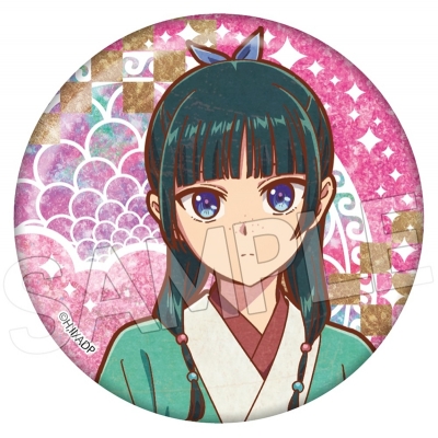 【グッズ-バッチ】アニメ『薬屋のひとりごと』 ヴィンテージシリーズVol.4 キラキラ缶バッジ 猫猫B(桃)