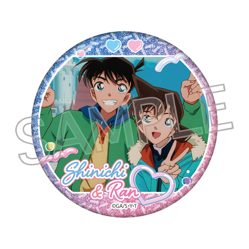 名探偵コナン グリッター缶バッジ -couples!- 工藤新一&毛利蘭