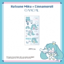 【グッズ-シール】GAACAL×初音ミク×シナモロール 転写シール デザインaの画像