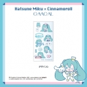 【グッズ-シール】GAACAL×初音ミク×シナモロール 転写シール デザインbの画像
