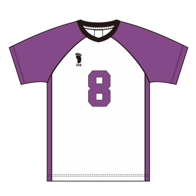 【グッズ-Tシャツ】ハイキュー!! ユニフォーム 白鳥沢学園高校 五色 工 XL