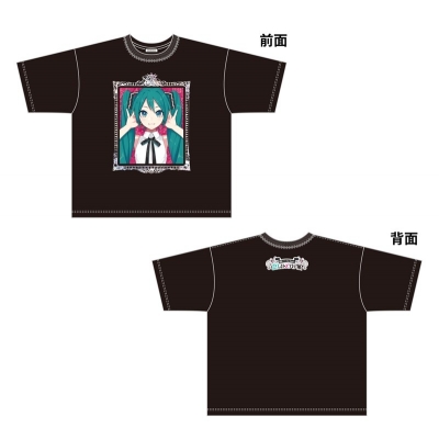 【グッズ-Tシャツ】初音ミクとEko iXimaのミクストメディア展 Tシャツ(額縁) LL
