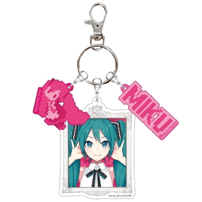 【グッズ-キーホルダー】初音ミクとEko iXimaのミクストメディア展 3連アクリルキーホルダー <A>