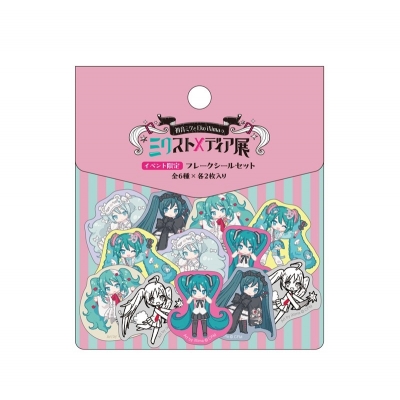 【グッズ-シール】初音ミクとEko iXimaのミクストメディア展 フレークシールセット