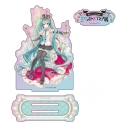 【グッズ-スタンドポップ】初音ミクとEko iXimaのミクストメディア展 オーロラアクリルスタンド 初音ミクの画像