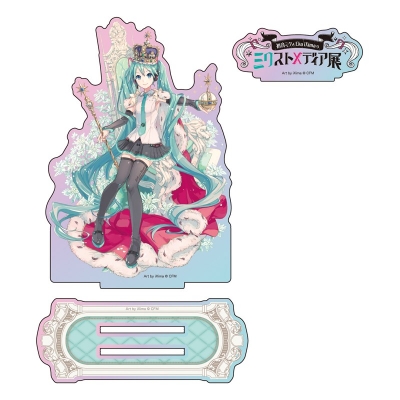 【グッズ-スタンドポップ】初音ミクとEko iXimaのミクストメディア展 オーロラアクリルスタンド 初音ミク
