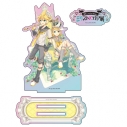 【グッズ-スタンドポップ】初音ミクとEko iXimaのミクストメディア展 オーロラアクリルスタンド 鏡音リン・レンの画像