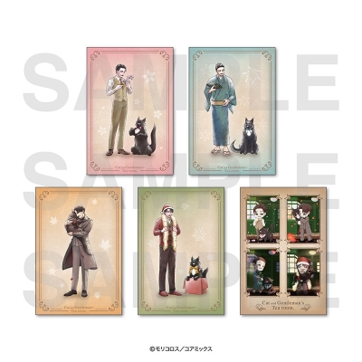 【グッズ-ポストカード】猫と紳士のティールーム ポストカードセット A
