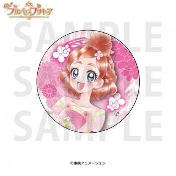 グッズ-バッチ】GO！プリンセスプリキュア ホログラム缶バッジ 春野 
