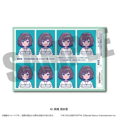 【グッズ-ステッカー】学園アイドルマスター 証明写真風ステッカー Vol.1 M 根緒 亜紗里