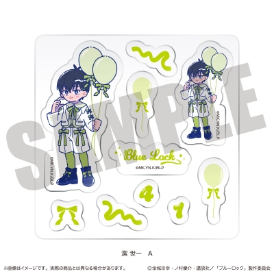 【グッズ-ステッカー】TVアニメ『ブルーロック』 カスタムステッカーシート にゅ~とろ 潔 世一バースデー A